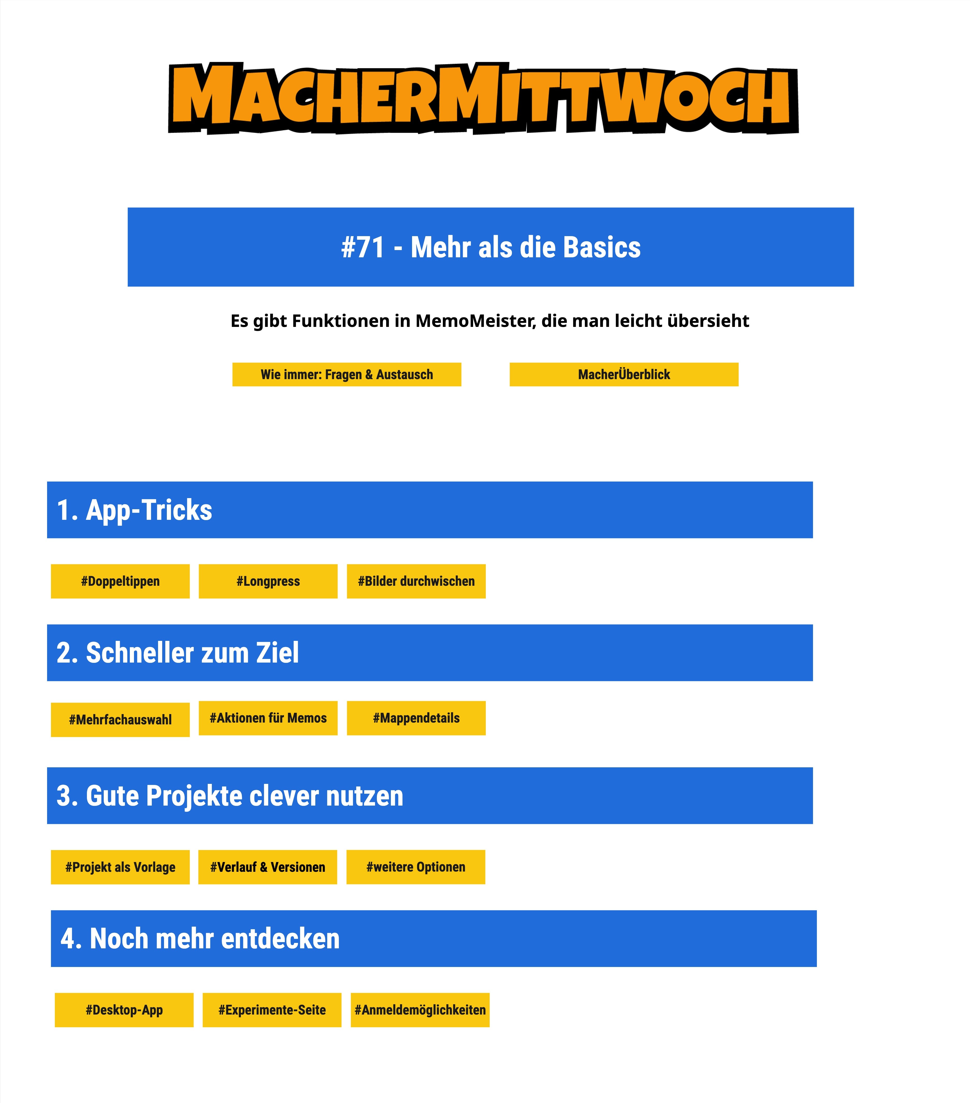#71 mehr als die basics